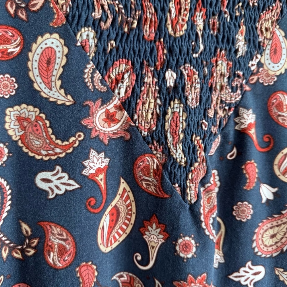 LuLaRoe Boho Paisley Print Hippie Blouse - Picture 3 of 9